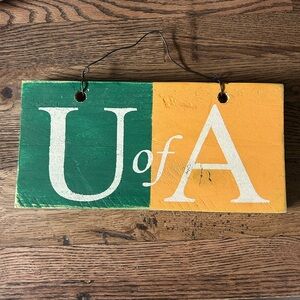 University of Alberta Wooden Sign